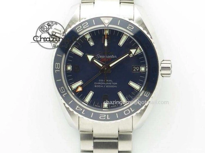 0214 Sporty Globemaster Master Chronometer SS RG V6F Best Edition Black Dial On Brown Leather Strap A 8270